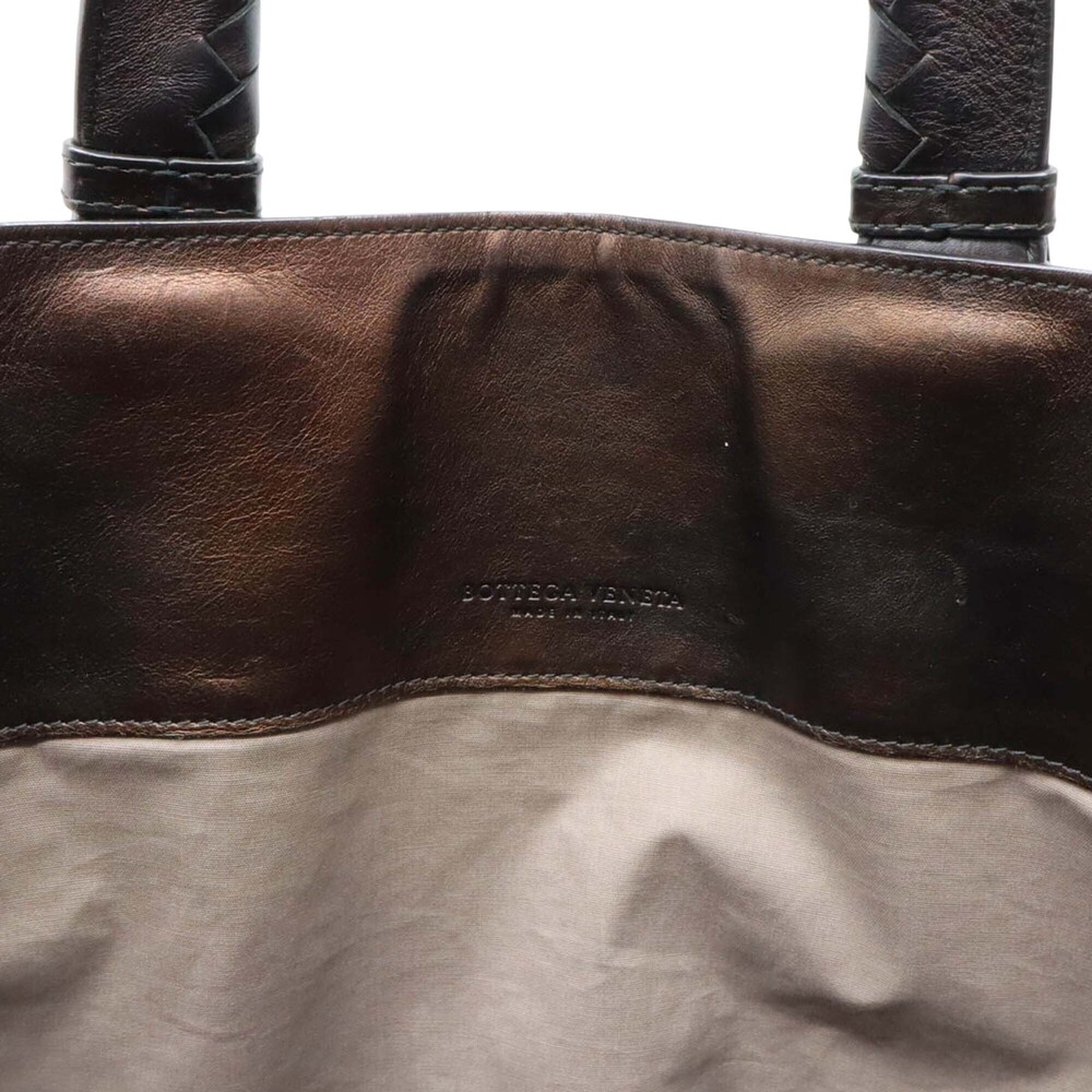 Pre-Loved Bottega Veneta Bicolor Nappa Intrecciato Imperatore Convertible Tote - Picture 4 of 9